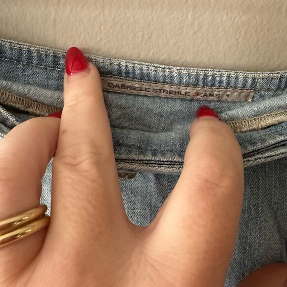 Gabriele Strehle Jeans Denim Wrap Skirt Size 12 NEW WITH TAGS - Picture 3 of 9